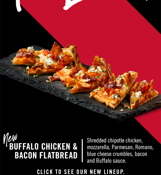 New Buffalo Chicken & Bacon Flatbread